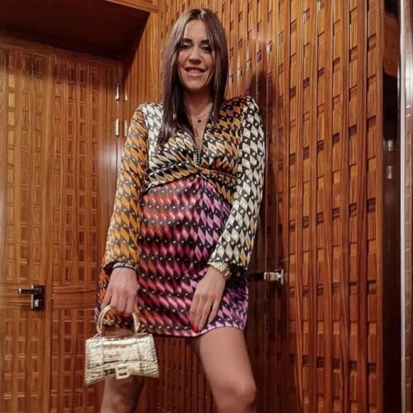 Zara blogger favorite printed midi dress NWT - Picture 3 of 9